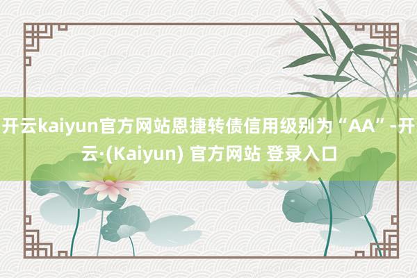开云kaiyun官方网站恩捷转债信用级别为“AA”-开云·(Kaiyun) 官方网站 登录入口
