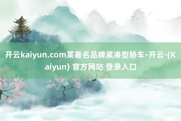开云kaiyun.com某著名品牌紧凑型轿车-开云·(Kaiyun) 官方网站 登录入口