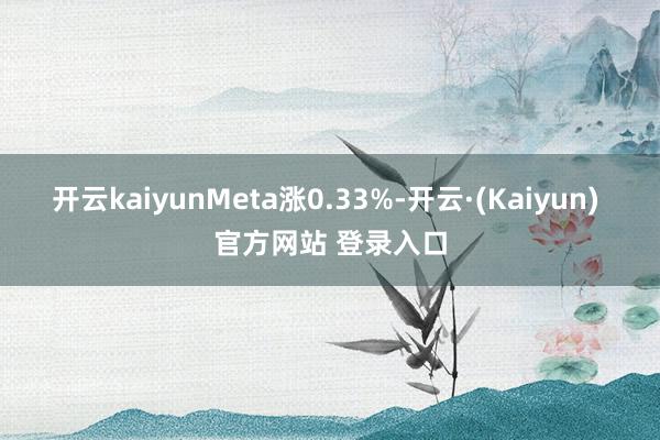 开云kaiyunMeta涨0.33%-开云·(Kaiyun) 官方网站 登录入口
