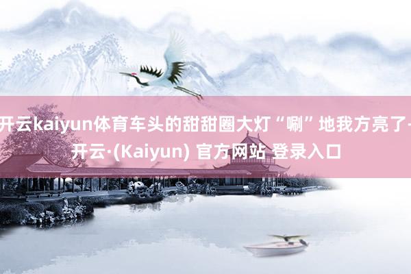 开云kaiyun体育车头的甜甜圈大灯“唰”地我方亮了-开云·(Kaiyun) 官方网站 登录入口