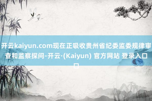开云kaiyun.com现在正吸收贵州省纪委监委规律审查和监察探问-开云·(Kaiyun) 官方网站 登录入口