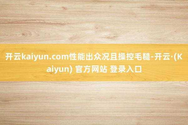 开云kaiyun.com性能出众况且操控毛糙-开云·(Kaiyun) 官方网站 登录入口